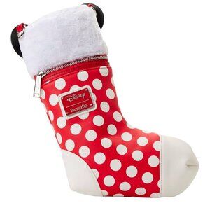 NWT Disney Loungefly Minnie Mouse Christmas Stocking Crossbody